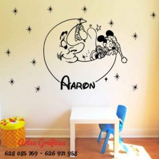 vinilo decorativo y adhesivo para pared de Mickey para habitaciÃ³n infantil tambien stickers o pegatinas