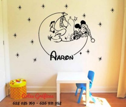 vinilo decorativo y adhesivo para pared de Mickey para habitaciÃ³n infantil tambien stickers o pegatinas