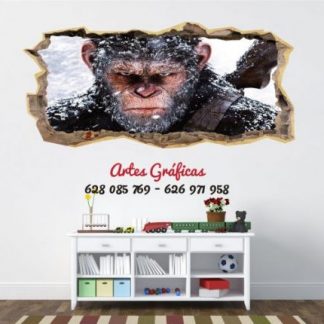 vinilo adhesivo y decorativo para habitacion infantil o de adolescentes de la pelicula el planeta de los simios