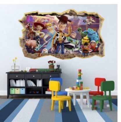 vinilo decorativo infantil de pared adhesivo para habitacion infantil de la pelicula toy story 4
