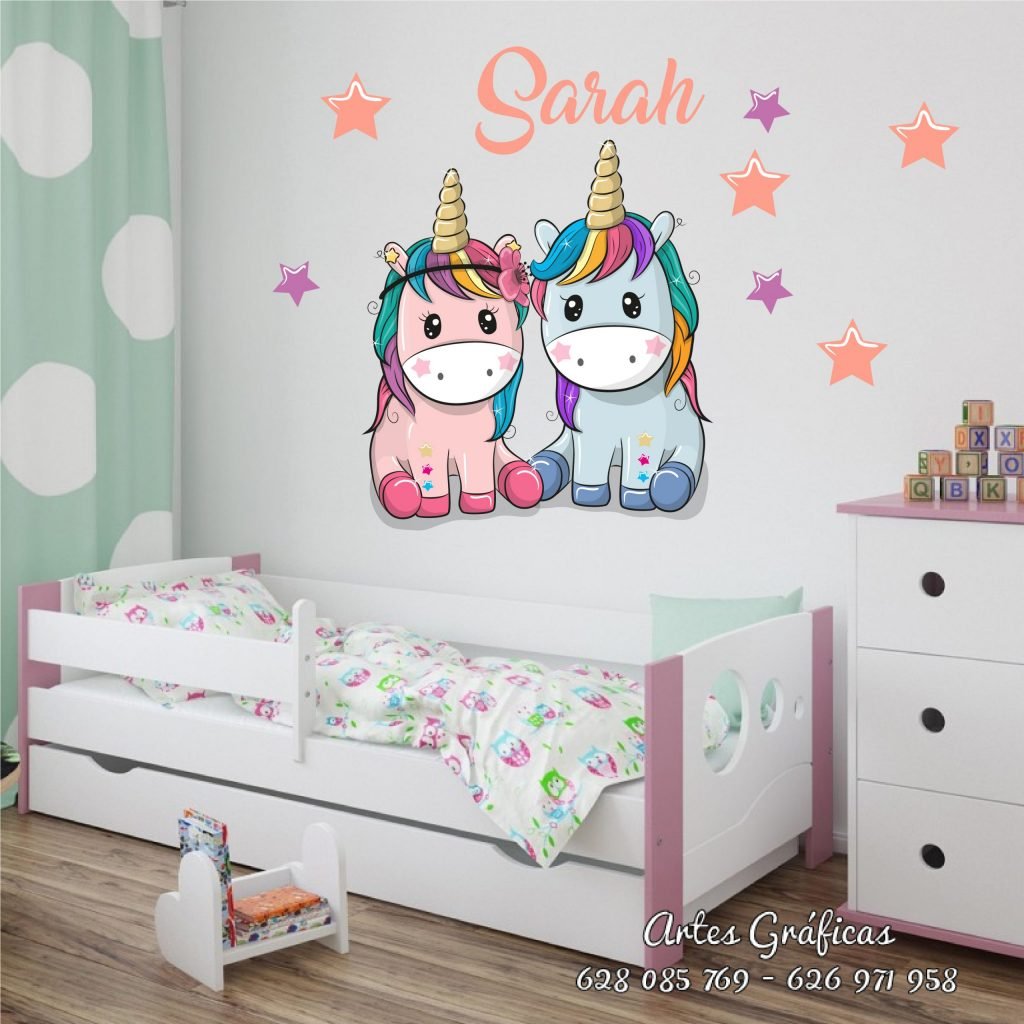 Vinilo Unicornio pareja