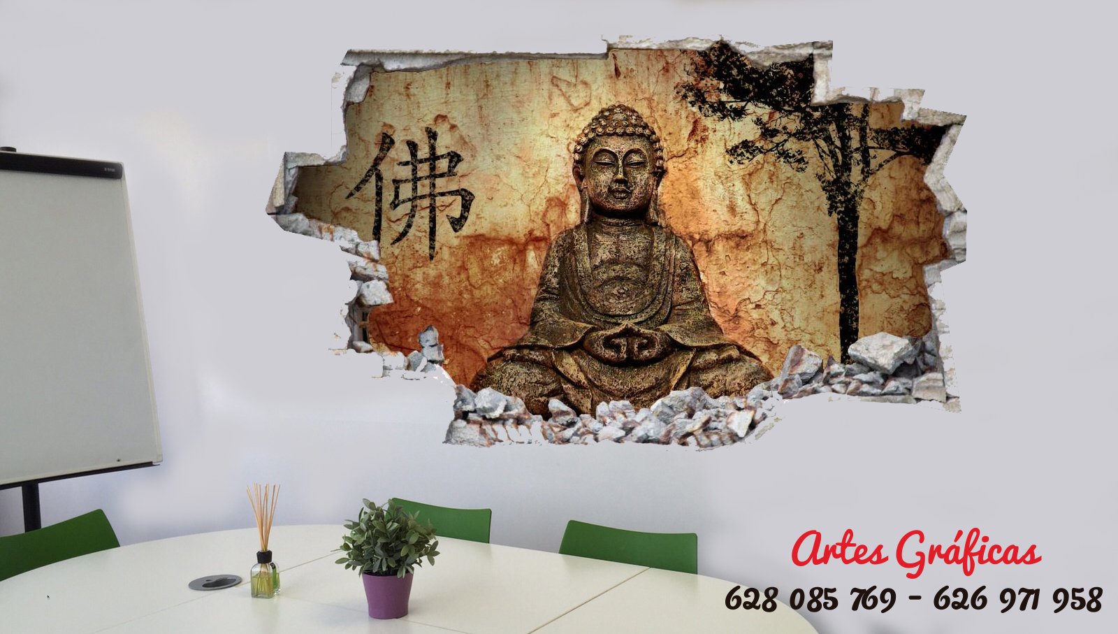 Vinilo buda meditación