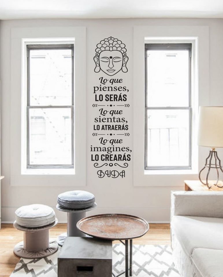 Vinilo buda frase